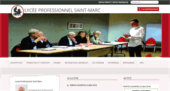 Desktop Screenshot of lyceeprosaintmarc.org