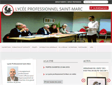 Tablet Screenshot of lyceeprosaintmarc.org